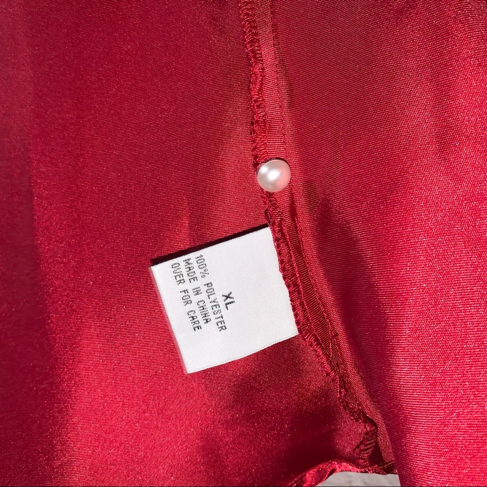 Red Ruffle Blouse - Picture 4 of 4